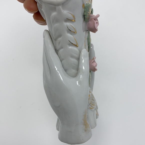 Vintage Made in France Gilded Rose Vase - Picture 5 of 11